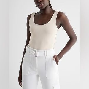 Express Scoop Neck Body Suit High Compression US Women’s Small Cream or Ivory
